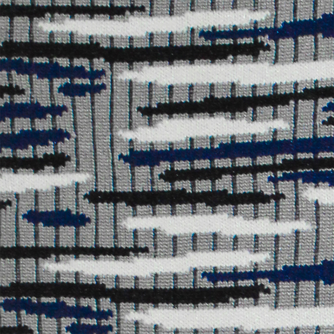 Calza Corta Navy Streak - Pewter
