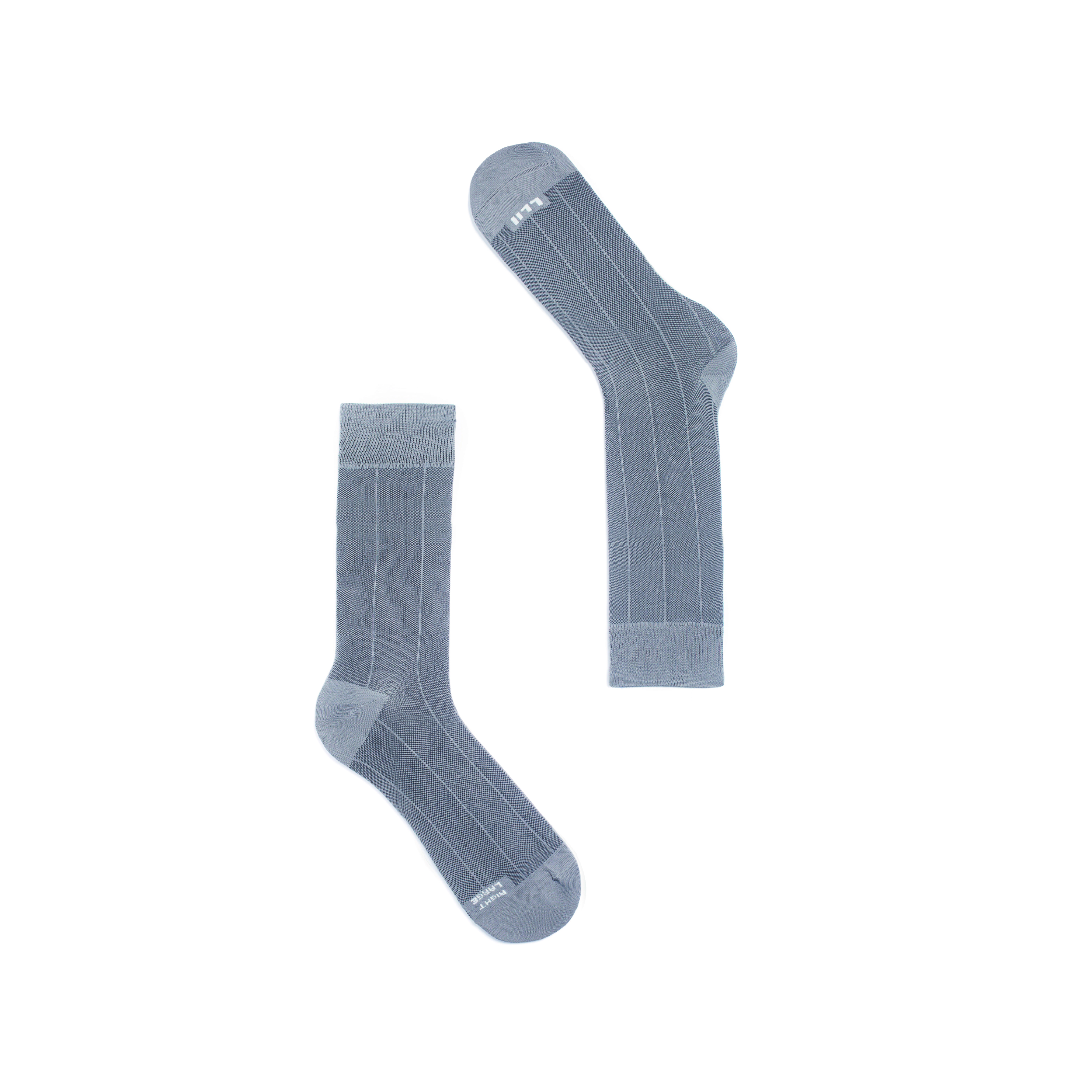 Calza Corta Weave Blocks - Silver
