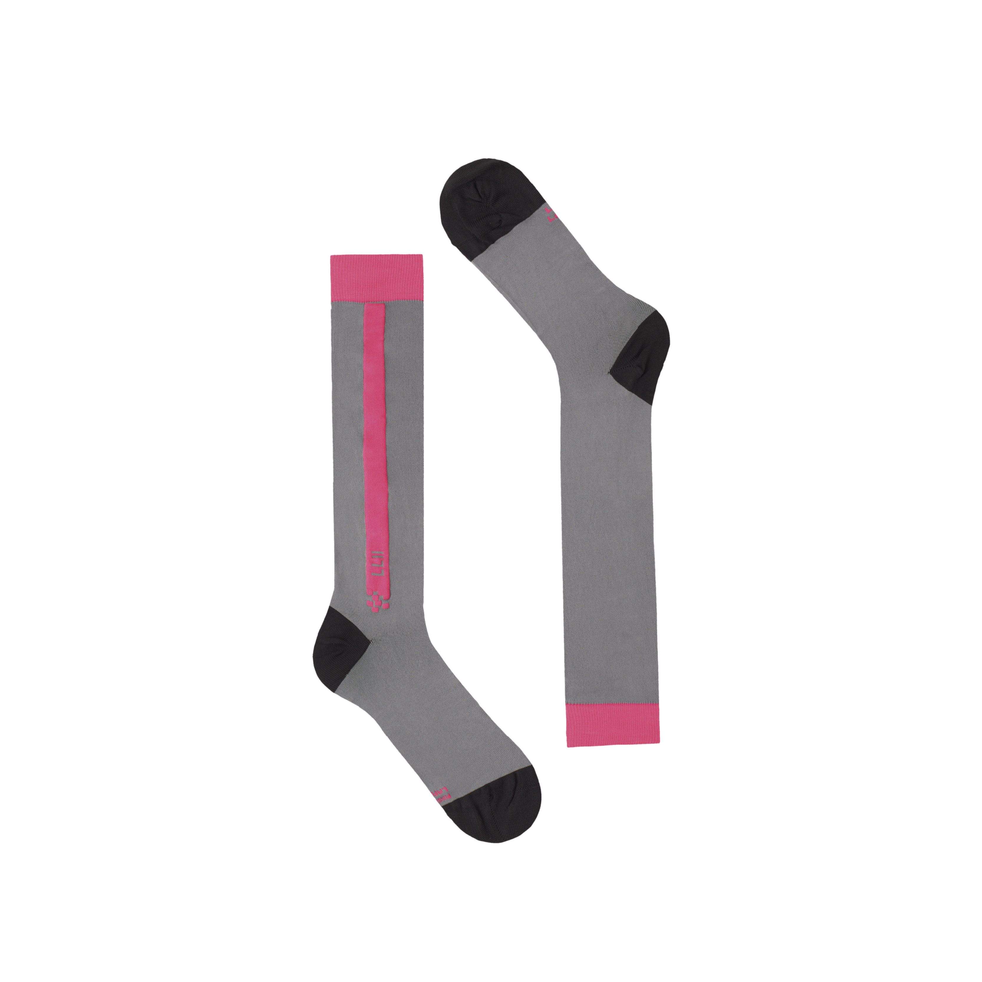 Calza Lunga Side Blocks - Pewter Raspberry