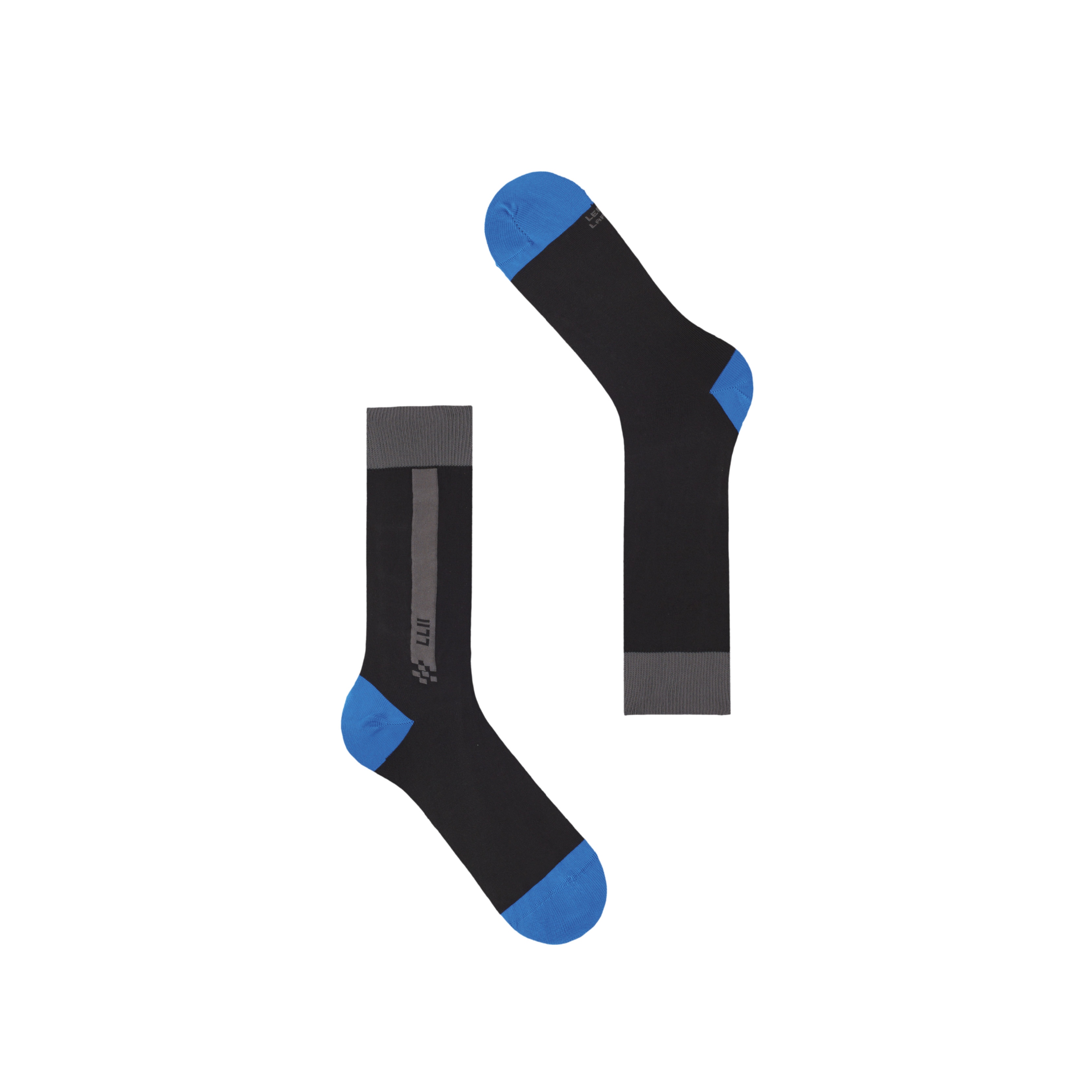 Calza Corta Side Blocks - Ink Steel