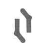 Calza Corta - Piquet Stripes - Pewter