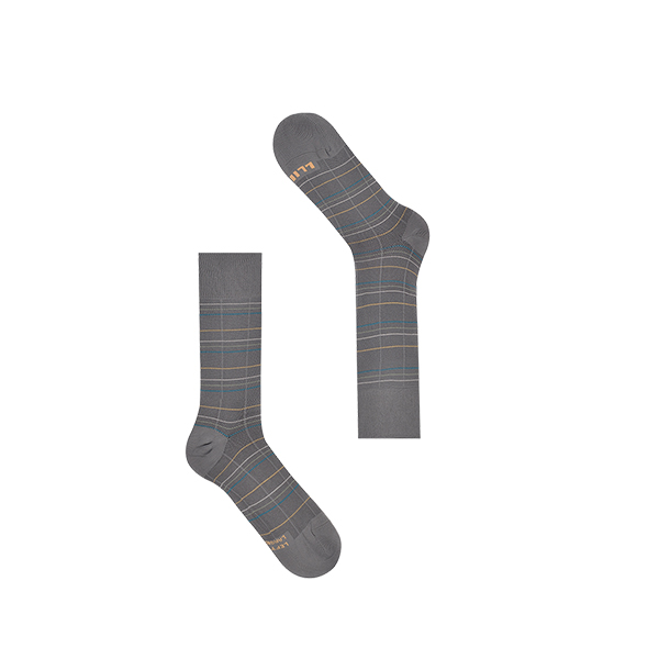 Calza Corta - Piquet Stripes - Pewter