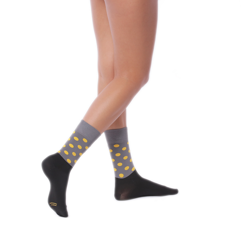 Calza Corta Unicolor & Dots