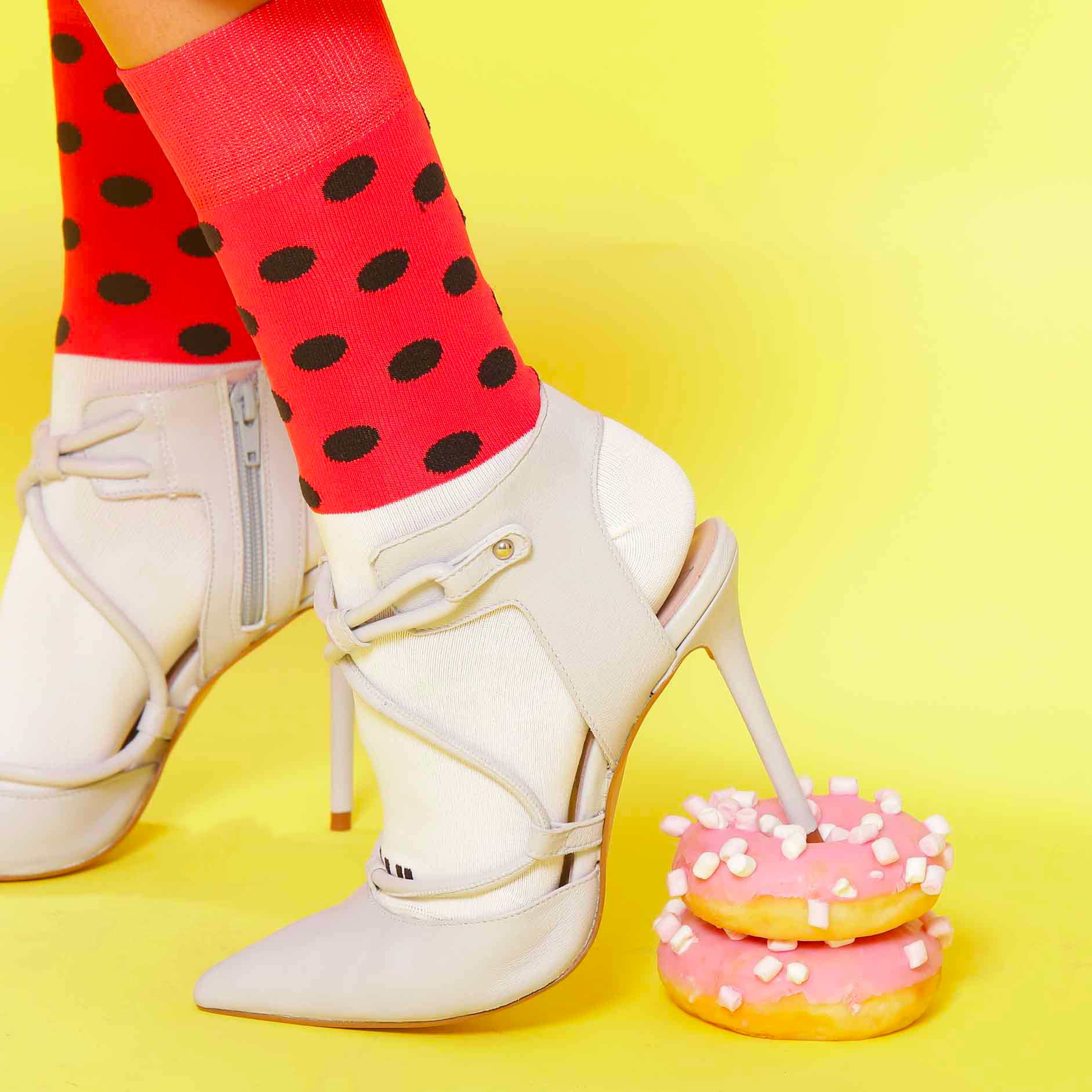 Calza Corta Unicolor & Dots