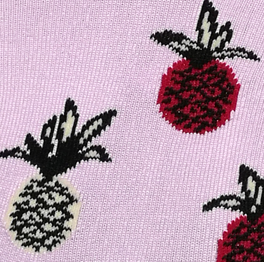 Calza Corta Pineapple- Violet