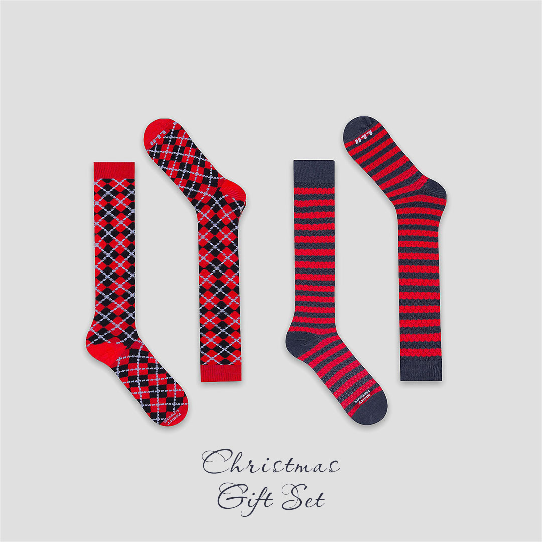 Multipack Gift Set - 2 Paia Gambaletto Fantasia Christmas 